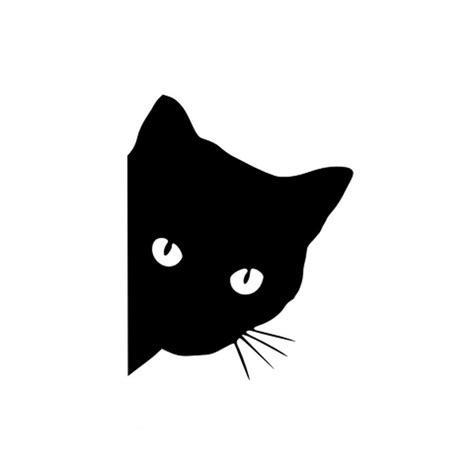 Black Cat V2 Sticker Vinyl Decal - DecalsHouse