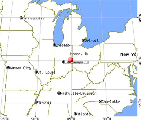 Modoc, Indiana (IN 47358) profile: population, maps, real estate, averages, homes, statistics ...