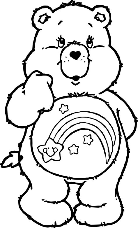 Care Bears Think Coloring Page | Wecoloringpage.com