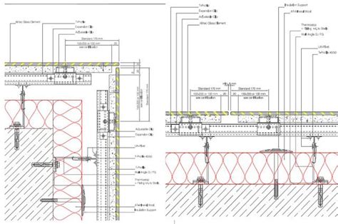 Rainscreen cladding plan view