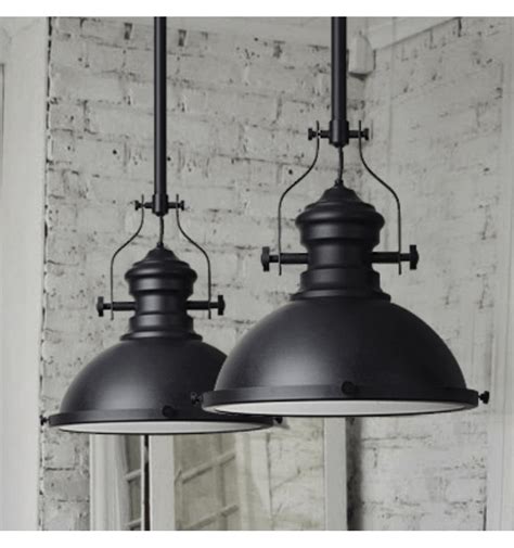 Black industrial pendant light for kitchen - Neris | KosiLight