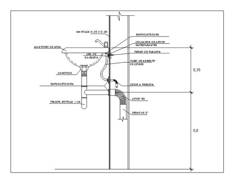 Sink Section Detail Dwg - Image to u