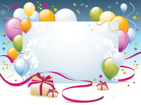 Happy Birthday Present Powerpoint Templates - Border & Frames, Holidays - Free PPT Backgrounds ...