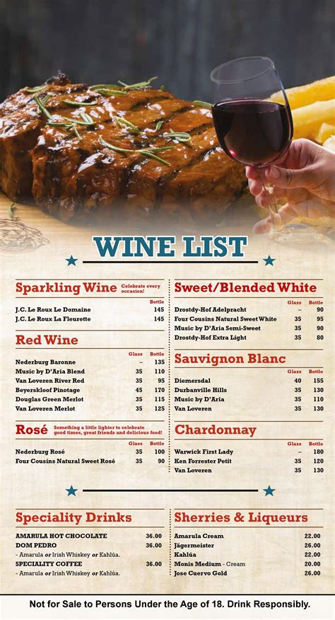 Spur Steak Ranches Menu Prices & Specials