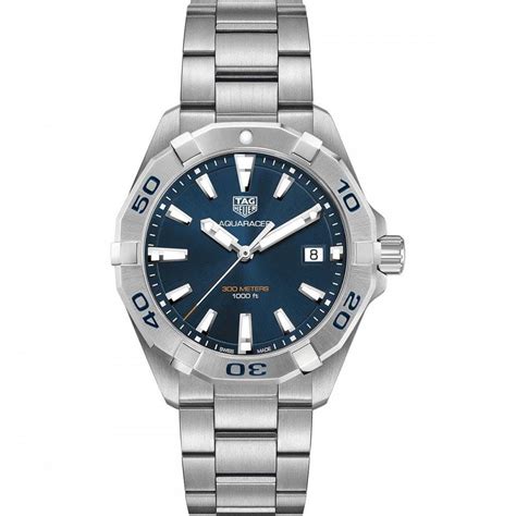 TAG Heuer Men's Aquaracer 41mm Blue Dial Quartz Watch - Watches from Francis & Gaye Jewellers UK