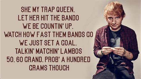 Ed Sheeran - Trap Queen (Lyrics) - YouTube Music