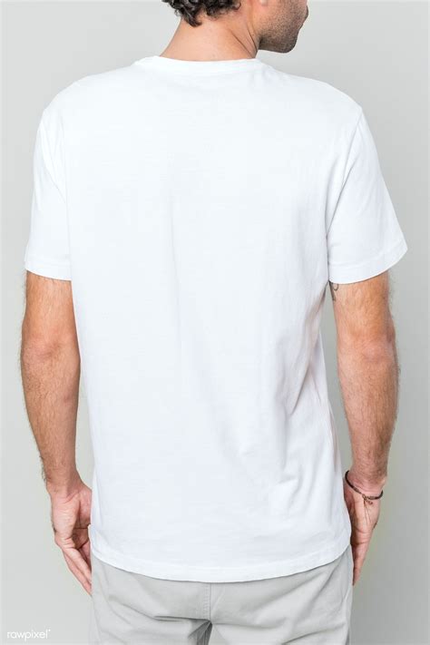 Back view of man in blank white t-shirt | premium image by rawpixel.com ...