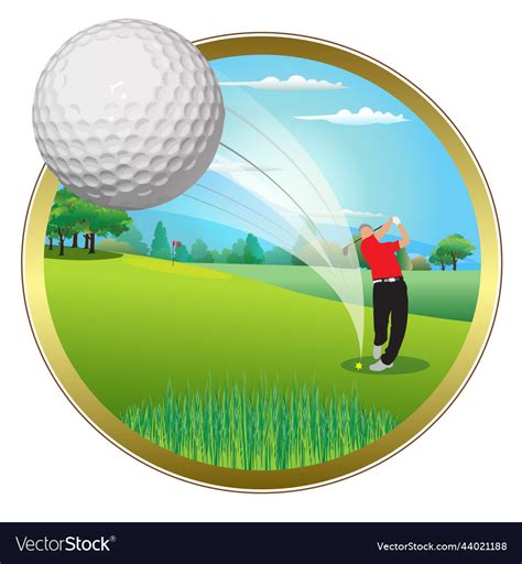 Golfer Swing Clip Art