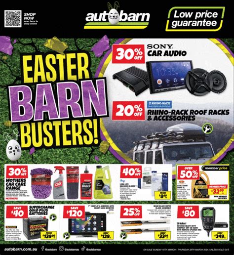 Autobarn Catalogue 10 March - 28 March 2024. Easter Barn Busters!