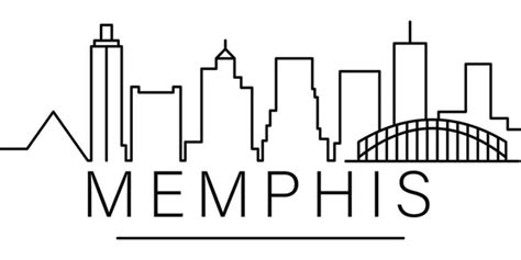 ᐈ Memphis skyline silhouette stock vectors, Royalty Free memphis skyline cliparts | download on ...