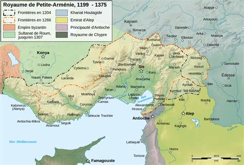 Armenian Kingdom of Cilicia, 1199-1375 AD [2000x1359] : MapPorn