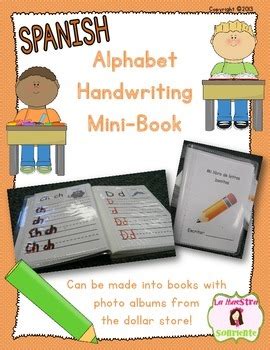 Alphabet Handwriting Book (Spanish) by La Maestra Sonriente | TpT