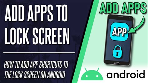 How to Add App Shortcuts on the Lock Screen on Android Phone - YouTube