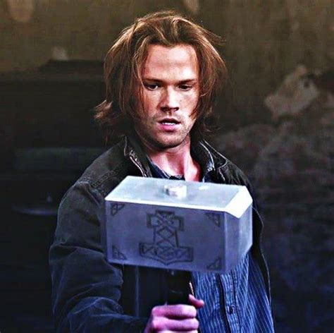 Sam Winchester is worthy. Must be the hair. : r/Supernatural