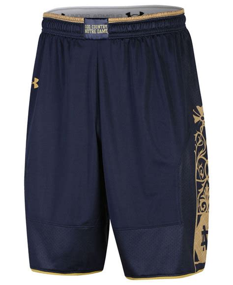 Under Armour Notre Dame Fighting Irish Replica Basketball Shorts in ...