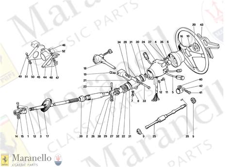 046 - Steering Column parts diagram for Ferrari 412 | Maranello Classic ...