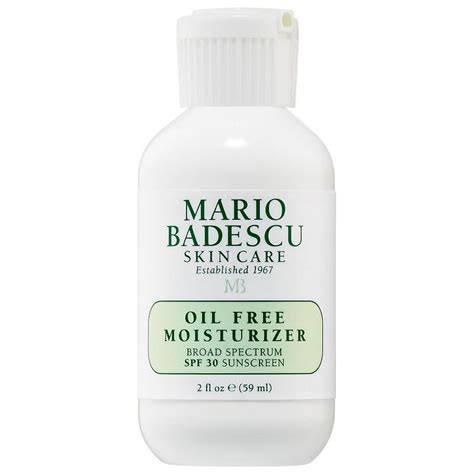 Mario Badescu Oil Free Moisturizer Broad Spectrum SPF 30 | Oil free moisturizers, Moisturizer ...