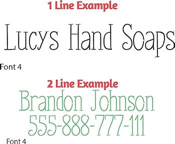 Custom Name Signature Stamp - 10 Font options Self-Inking 1 or 2 Line ...