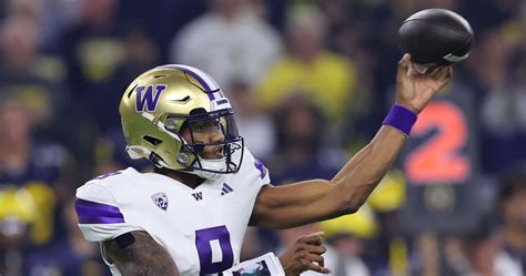 Michael Penix Jr. Disappoints CFB Fans as Washington Lose to Michigan in Title Game | News ...