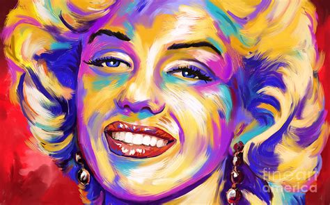 Marilyn Monroe Abstract Expressionism Painting by Tim Gilliland