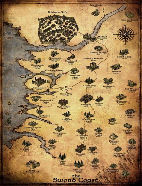 World Map | Baldur's Gate Wiki | Fandom