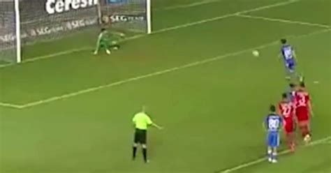 Panenka penalty goes horribly wrong as angry team-mates confront ...