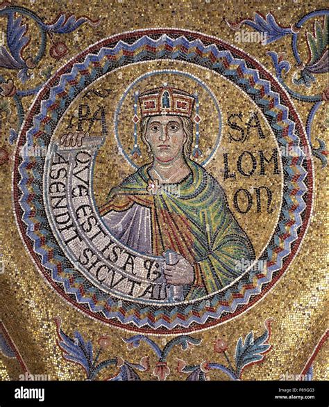 King Solomon (Detail of Interior Mosaics in the St. Mark's Basilica ...