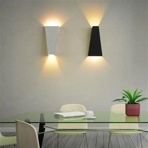 Art Deco LED Wall Light for Home Dual Head Geometry Bedside Lamp ...