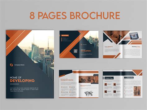 8 Page Bi-fold Brochure Template Design by Habibur Rahman on Dribbble