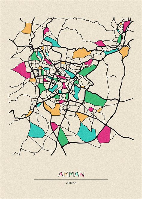 Amman, Jordan City Map By Inspirowl Design | ubicaciondepersonas.cdmx.gob.mx