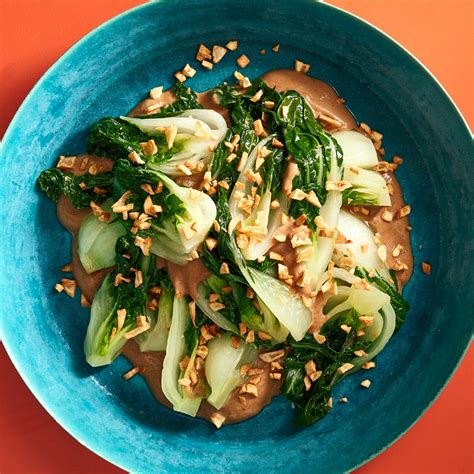 Bok Choy With Brown Sauce and Crispy Garlic Recipe | Bon Appétit