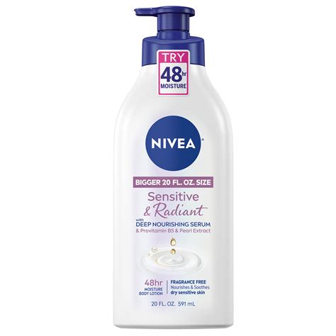 NIVEA Sensitive and Radiant Body Lotion, 20 fl oz - Walmart.com - Walmart.com