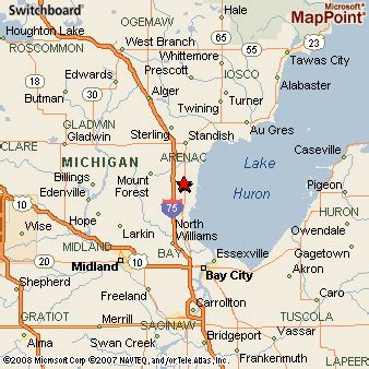 Where is Pinconning, Michigan? see area map & more