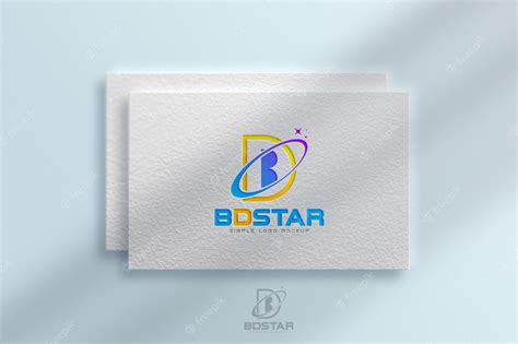 Premium PSD | Embossed logo mockup on a business card