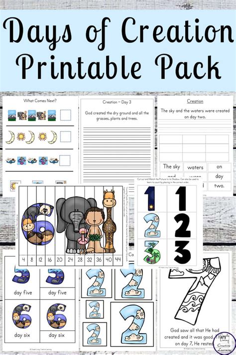 {FREE} Days of Creation Printable Pack - Simple Living. Creative Learning