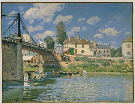 The Bridge at Villeneuve-la-Garenne | Alfred Sisley | 64.287 | Work of ...