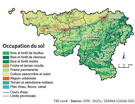 Land use map of Walloon Region - Full size | Gifex