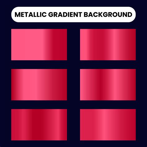 Collection of red metallic gradient background 12473753 Vector Art at ...