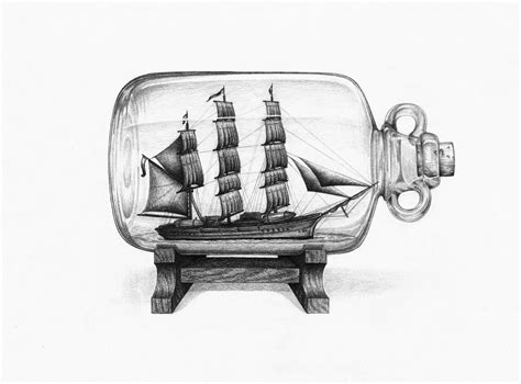 ship in a bottle by hollycarden on DeviantArt