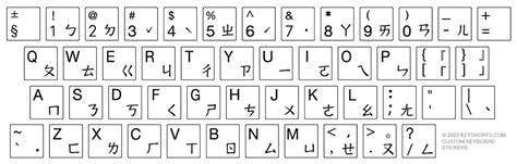 Chinese (Bopomofo/Zhuyin) Keyboard Stickers | Keyshorts