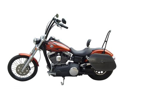 4122L- Saddleline Harley-Davidson Street Bob FXDB Saddlebags ( Lockable) with quick mounting ...