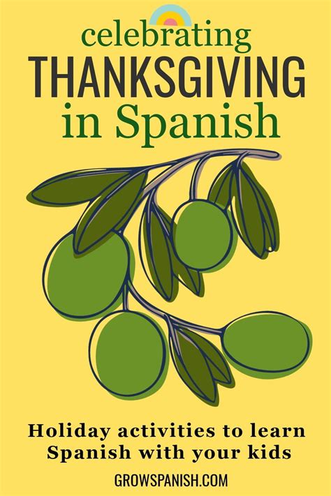 Thanksgiving | Giving Thanks in Spanish | Grow Spanish