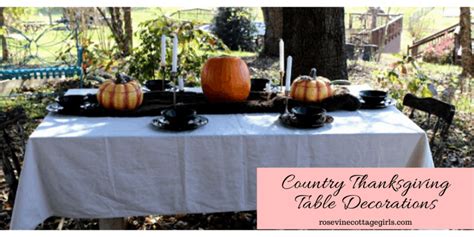 Beautiful Country Thanksgiving Table Decorations