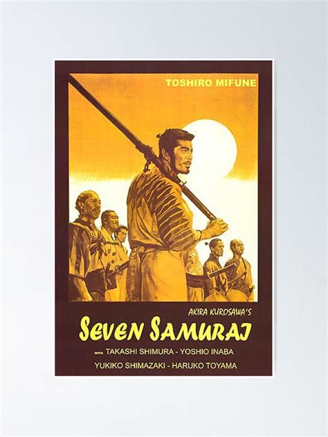 "Seven Samurai movie poster" Poster for Sale by heyst | Redbubble