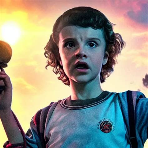 Eleven from Stranger Things using her powers on the | Stable Diffusion | OpenArt