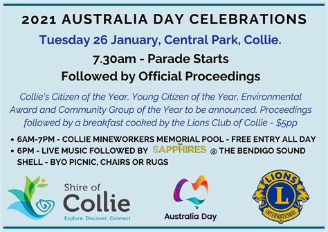 Australia Day Celebrations | Shire of Collie