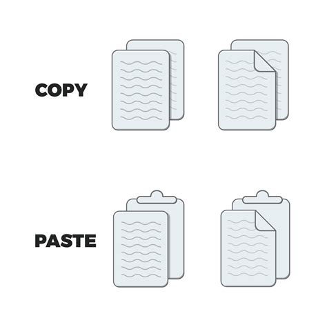 Copy paste icon, clip art file copy paste. 14396060 Vector Art at Vecteezy