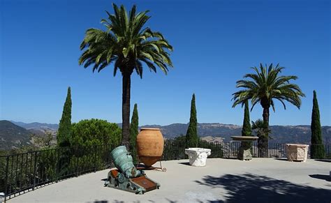 large, brown, vase, palm tree, antique, piece, exhibit, hearst castle, castle, palm | Pxfuel