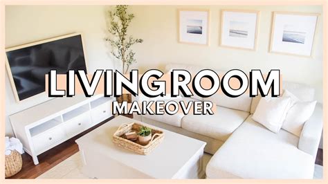 DIY LIVING ROOM MAKEOVER ON A BUDGET | living room decorating ideas 2022 + living room makeover ...