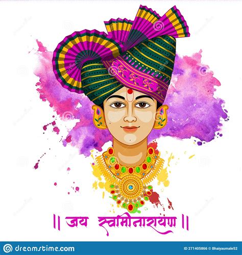 VECTOR OF LORD SWAMINARAYAN PURPLE WATERCOLOR Royalty-Free Illustration ...